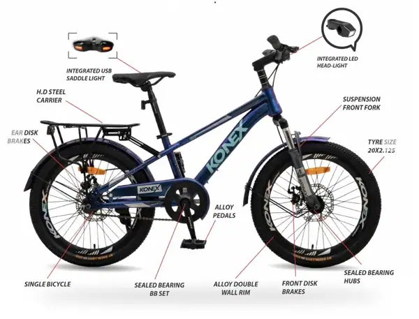 KONEX 20KX505-12ST-SE Nebula Blue — feature callouts