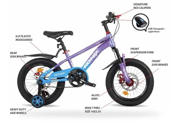KONEX 16KX404 Metallic Purple — feature callouts